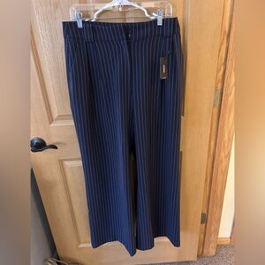 NWT Express Stylist High Rise Wide Leg Pinstripe Pants - Size 10R
